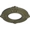 Ekena Millwork Benson Ceiling Medallion (Fits Canopies up to 4 1/8"), 9"OD x 4 1/8"ID x 5/8"P, Painted Turtle CM09BNPTF - alternate 2